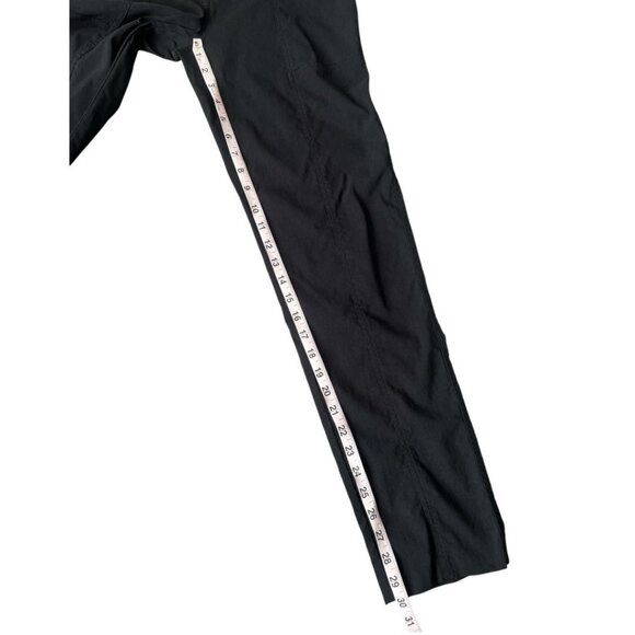 Jamie Sadock Black Studded Straight Leg Zip Pockets Activewear Golf Pants Size 2 - Picture 11 of 11